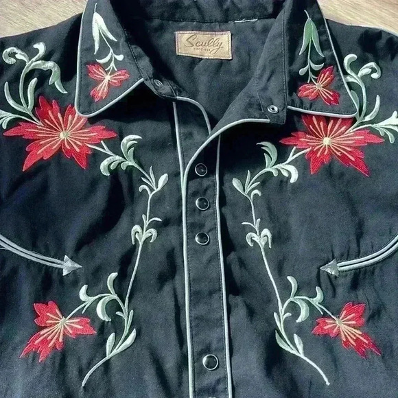 Scully Embroidered Snap Front Long Sleeve Shirt - Picture 6 of 10